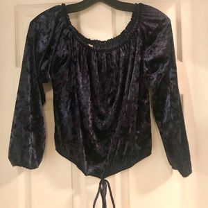 Velvet top